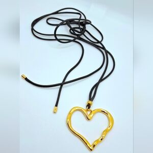 Gold Heart Pendant Necklace